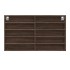 Vitrina de madera de ingeniería marrón roble 100x15x58