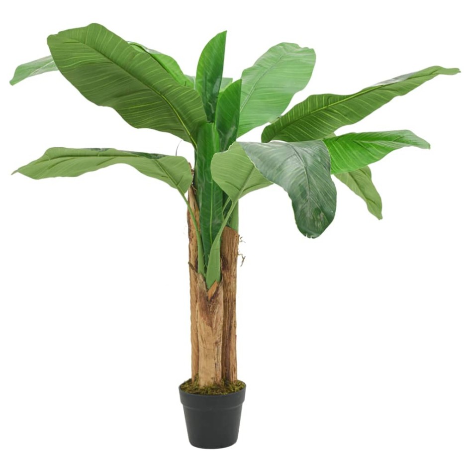 Árbol de plátano artificial 9 hojas verde 120