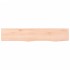 Estante de pared madera maciza de roble sin tratar 100x20x4