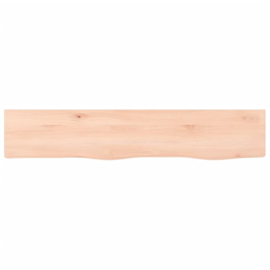Estante de pared madera maciza de roble sin tratar 100x20x4