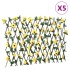 Enrejado expansible hiedra artificial amarillo 5 uds 180x60