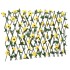 Enrejado expansible hiedra artificial amarillo 5 uds 180x60