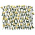 Enrejado expansible hiedra artificial amarillo 5 uds 180x60