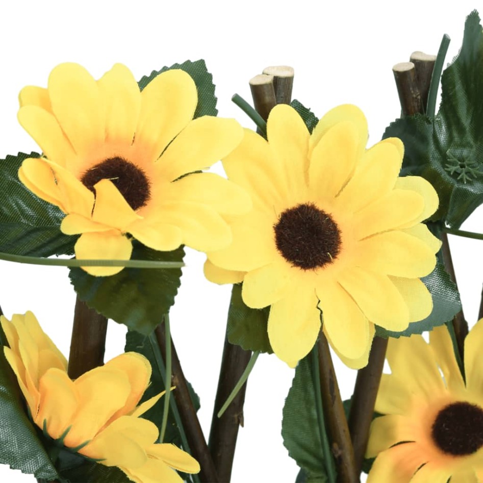 Enrejado expansible hiedra artificial amarillo 5 uds 180x60