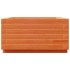 Jardinera madera maciza de pino marrón cera 50x50x26,5