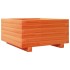 Jardinera madera maciza de pino marrón cera 50x50x26,5