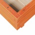 Jardinera madera maciza de pino marrón cera 50x50x26,5