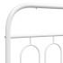 Estructura cama sin colchón con estribo metal blanco 80x200