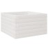 Jardinera de madera maciza de pino blanca 40x40x23