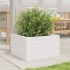 Jardinera de madera maciza de pino blanca 40x40x23