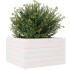Jardinera de madera maciza de pino blanca 40x40x23