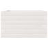 Jardinera de madera maciza de pino blanca 40x40x23