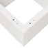 Jardinera de madera maciza de pino blanca 40x40x23