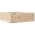 Jardinera de madera maciza de pino 70x70x23