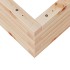Jardinera de madera maciza de pino 70x70x23