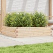 Jardinera de madera maciza de pino 100x100x23 cm