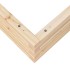 Jardinera de madera maciza de pino 100x100x23