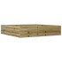 Jardinera de madera de pino impregnada 110x110x23