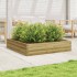 Jardinera de madera de pino impregnada 110x110x23