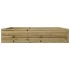 Jardinera de madera de pino impregnada 110x110x23