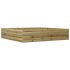 Jardinera de madera de pino impregnada 110x110x23