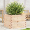 Jardinera de madera maciza de pino 60x60x45,5 cm