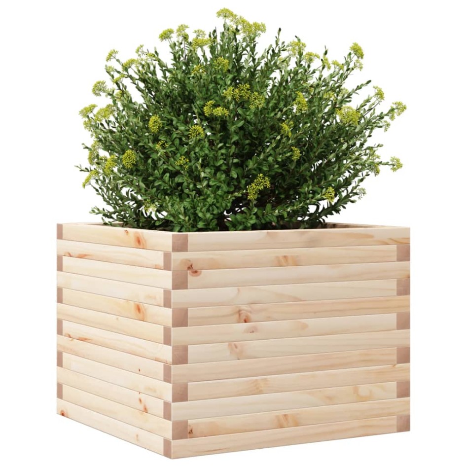 Jardinera de madera maciza de pino 60x60x45,5