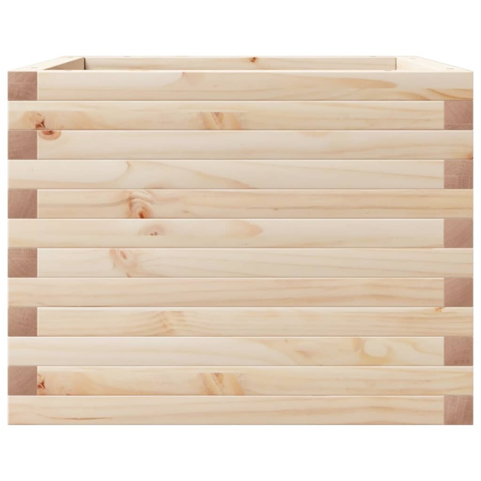 Jardinera de madera maciza de pino 60x60x45,5