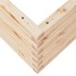 Jardinera de madera maciza de pino 60x60x45,5