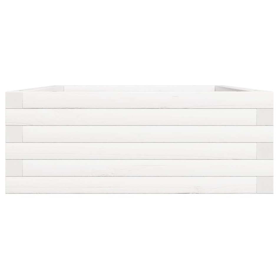 Jardinera de madera maciza de pino blanco 90x60x23