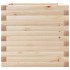 Jardinera de madera maciza de pino 50x50x45,5
