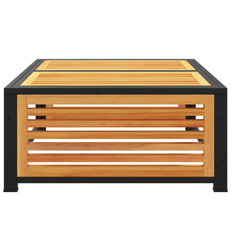 Mesa de jardín de madera maciza de acacia 68x68x30