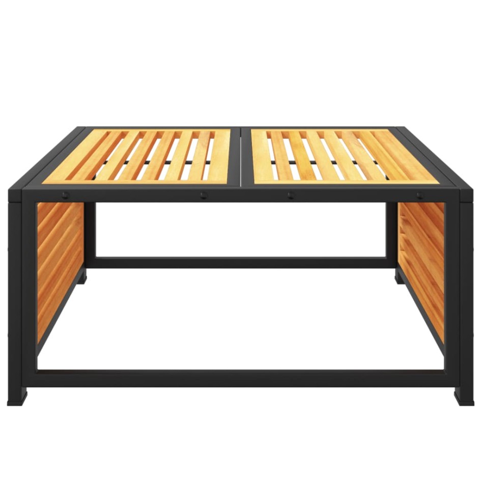 Mesa de jardín de madera maciza de acacia 68x68x30