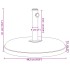 Base de sombrilla redonda para palos de Ø32/35/38 mm 25