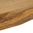 Tablero de mesa borde natural madera maciza mango 100x80x2,5