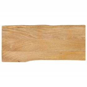 Tablero de mesa borde natural madera maciza mango 100x40x3,8