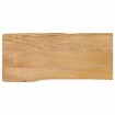 Tablero de mesa borde natural madera maciza mango 100x40x3,8 cm