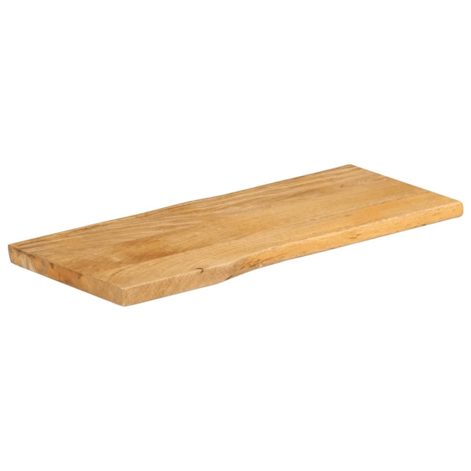Tablero de mesa borde natural madera maciza mango 100x40x3,8