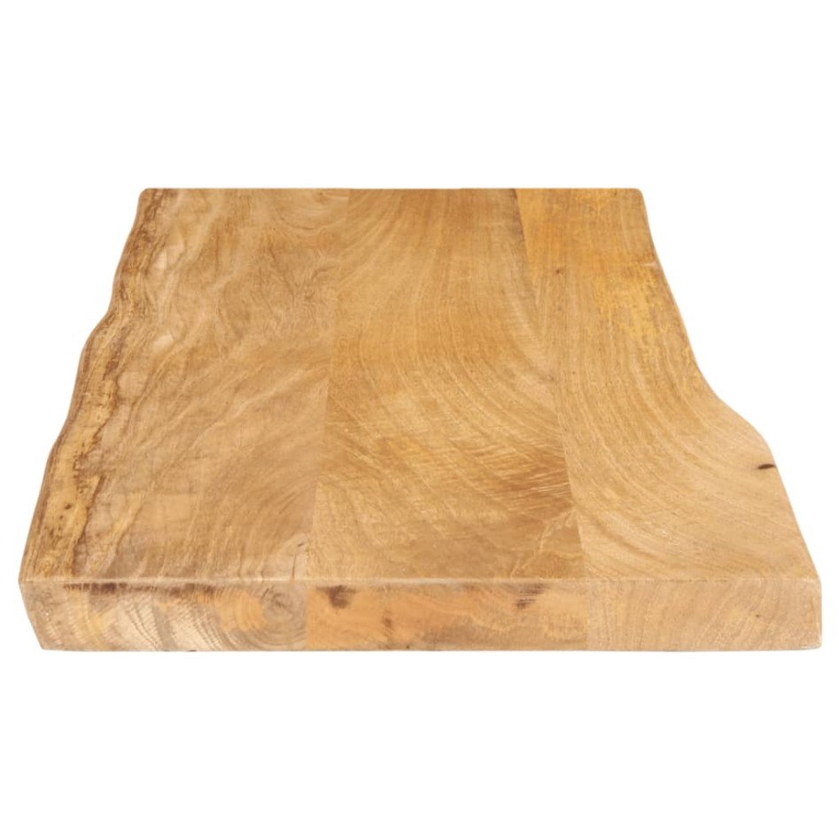 Tablero de mesa borde natural madera maciza mango 100x40x3,8
