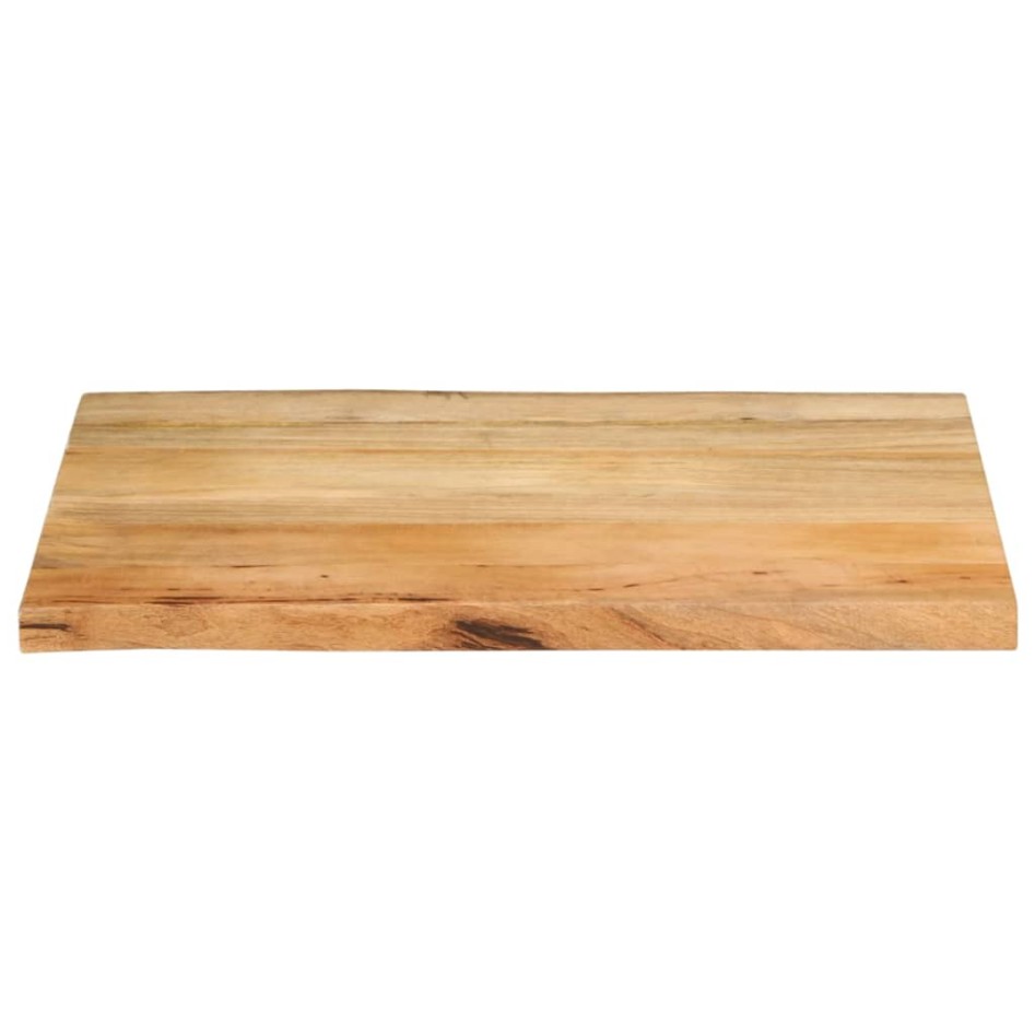 Tablero de mesa borde natural madera maciza mango 70x60x3,8