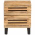 Mesita de noche de madera maciza de mango rugosa 40x34x46