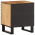 Mesita de noche de madera maciza de mango rugosa 40x34x46