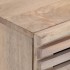 Mesita de noche madera maciza mango blanqueado 40x34x46