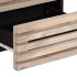 Mesita de noche madera maciza mango blanqueado 40x34x46