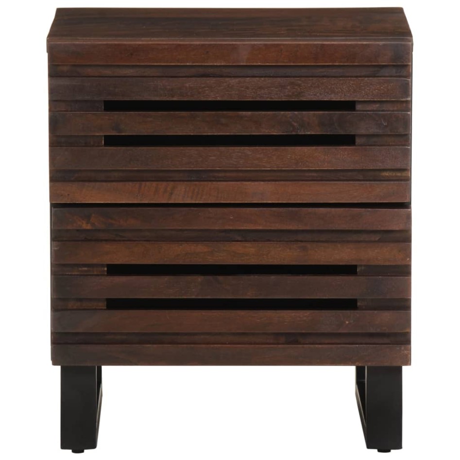 Mesita de noche de madera maciza de mango 40x34x46