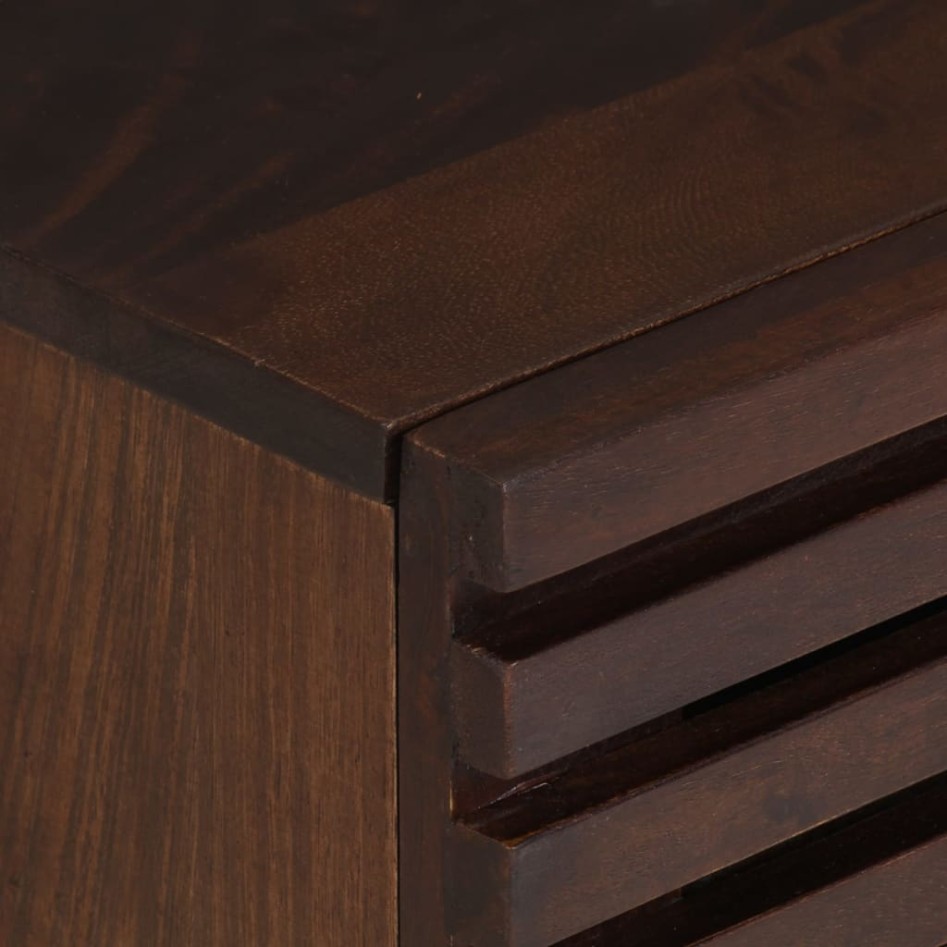 Mesita de noche de madera maciza de mango 40x34x46