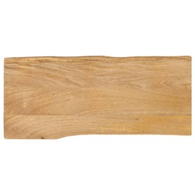 Tablero de mesa borde natural madera maciza mango 100x40x2,5