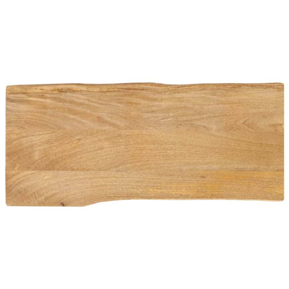 Tablero de mesa borde natural madera maciza mango 100x40x2,5