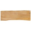 Tablero de mesa borde natural madera maciza mango 140x40x2,5 cm