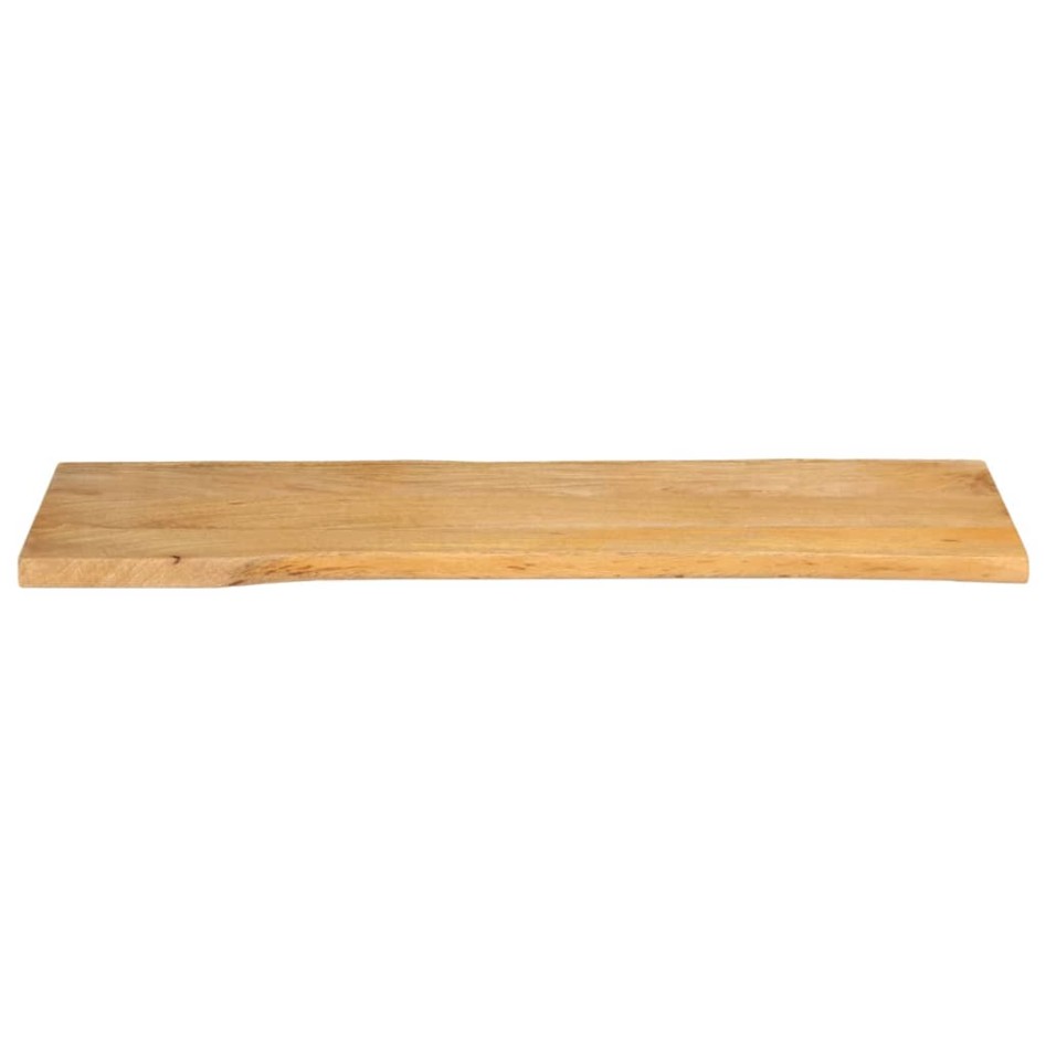Tablero de mesa borde natural madera maciza mango 140x40x2,5